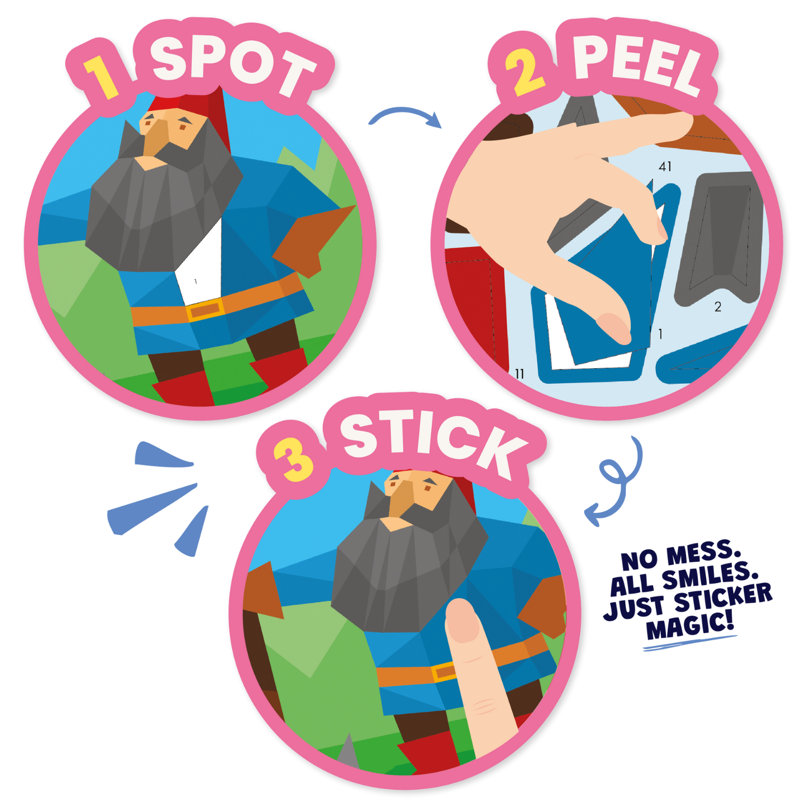 Sticker by Number: Fairy Tales