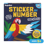 Sticker by Number: Zoo Animals