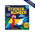 Sticker by Number: Zoo Animals
