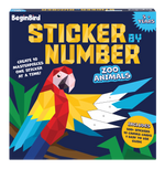 Sticker by Number: Zoo Animals