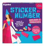 Sticker by Number: Unicorns & Princesses